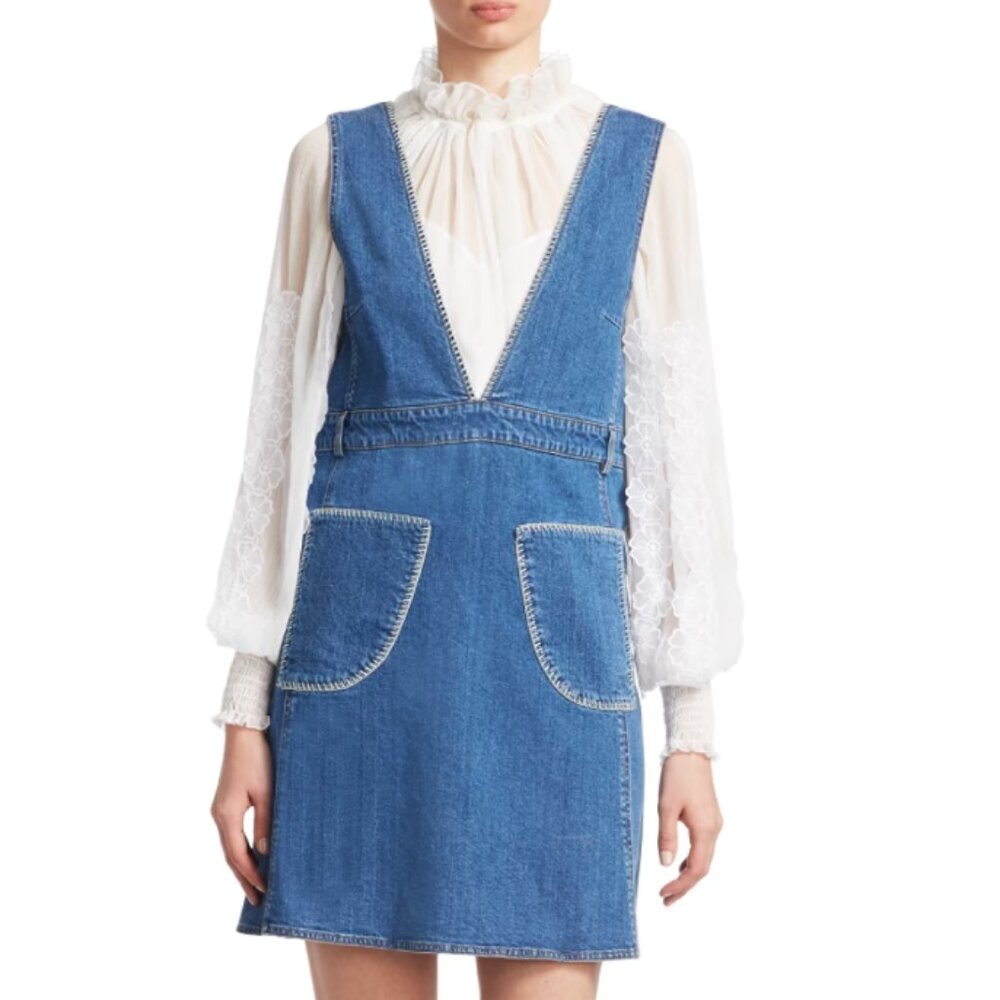 See by Chloé Denim V-neck Dress